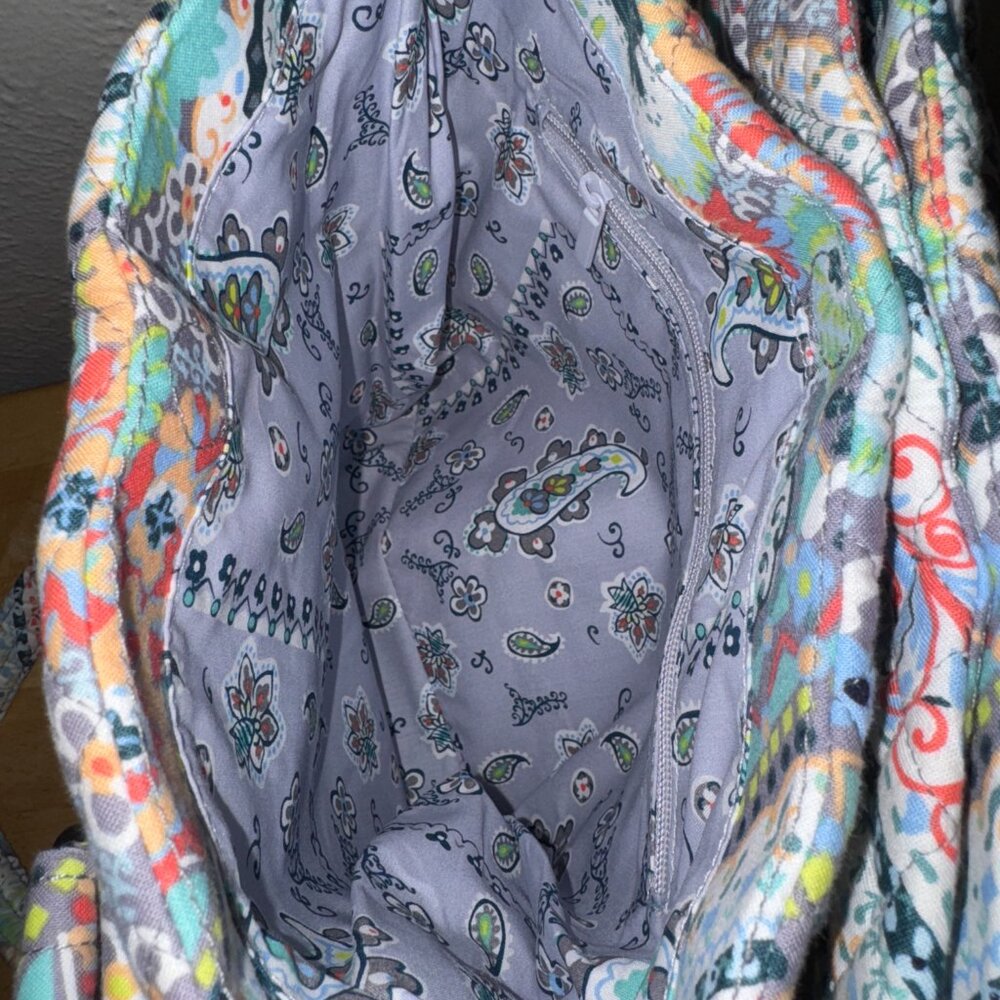 Vera Bradley Multi-Compartment Shoulder Bag in Citrus Paisley - Picture 11 of 11